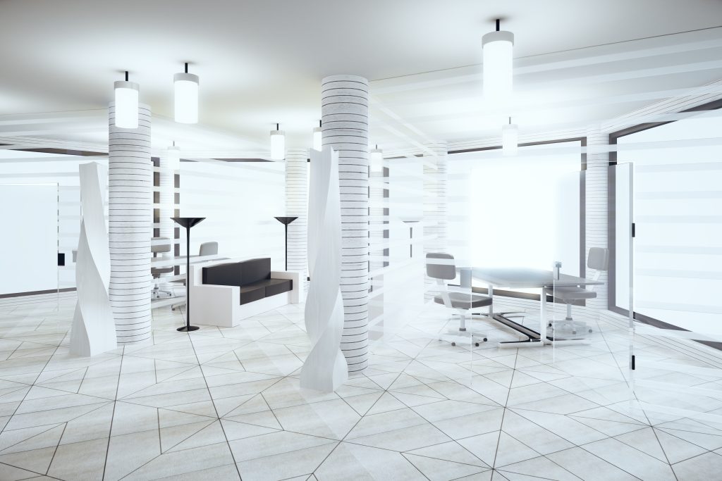 Commercial flooring  In A New Contemporary And Spacious Office in Roanoke, VA